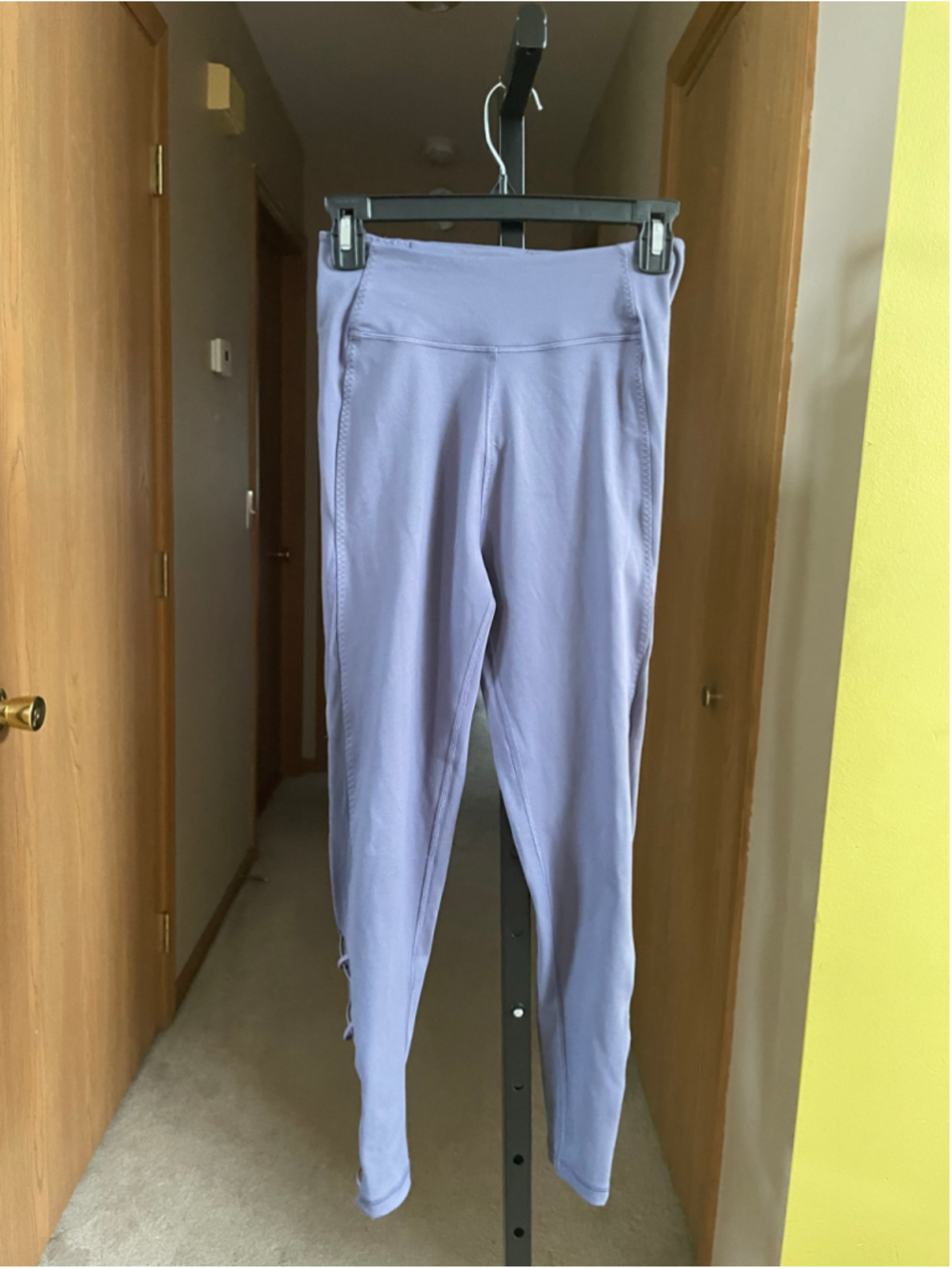 Women's Victoria's Secret Leggings Size S Purple Lace-Up Detail